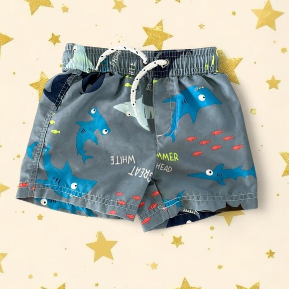🧸18-24mo Carters Shark Swim Trunks - Picture 1 of 1